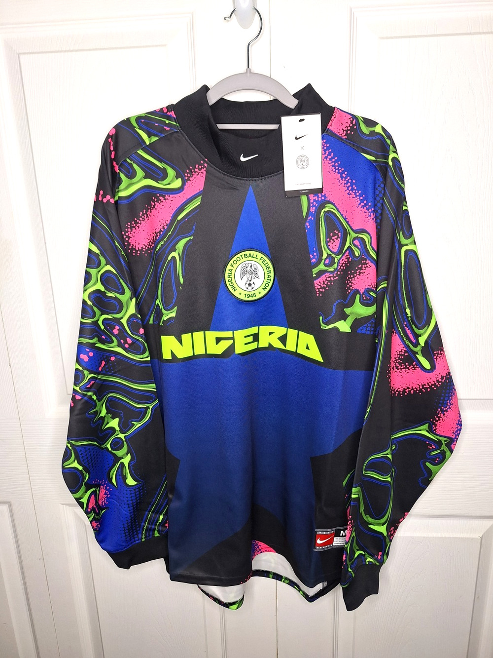 Nike Nigeria Hollywood Goalkeeper Jersey 2026 IO0782-010 size Medium Men's